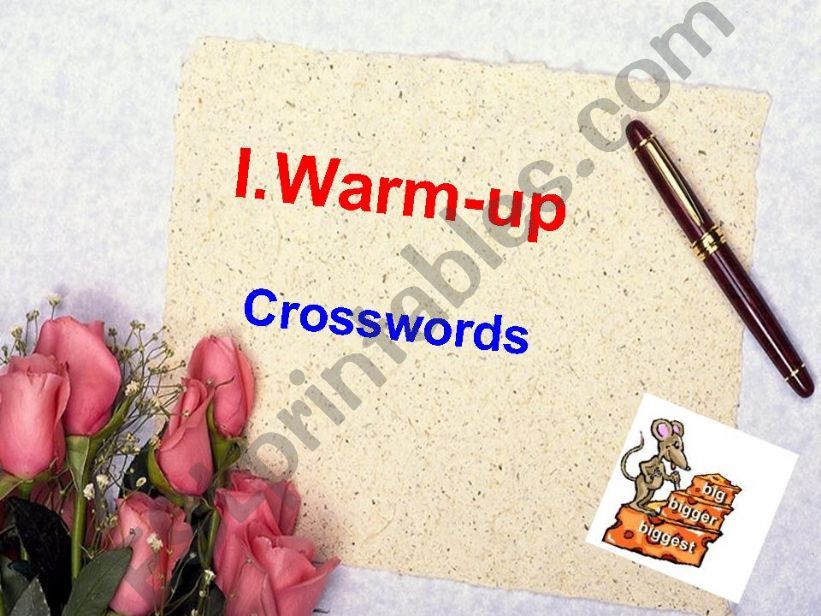 Warm up activity + focus on superlatives