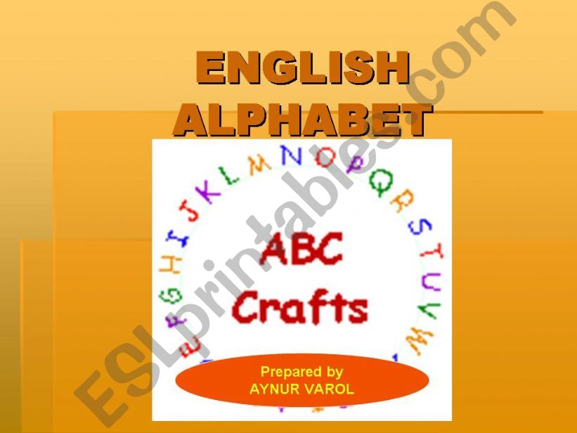 english alphabet powerpoint