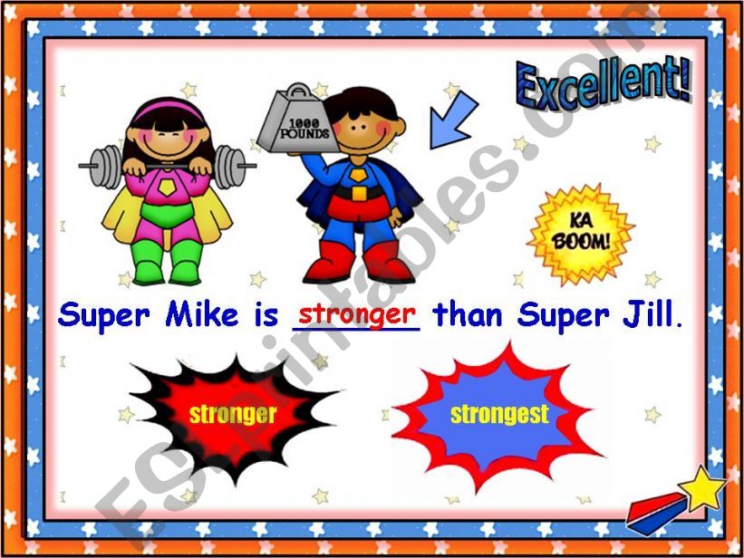 Comparatives & Superlatives - 2/5  