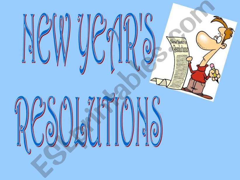 New Years resolutions powerpoint