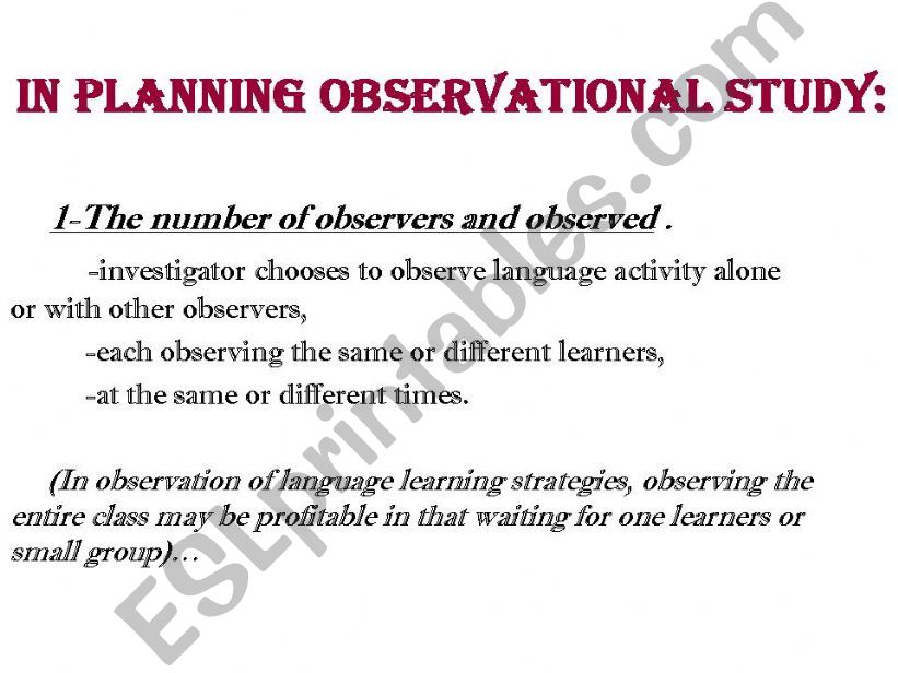 observation powerpoint