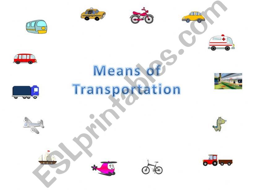 Means of Transportation powerpoint