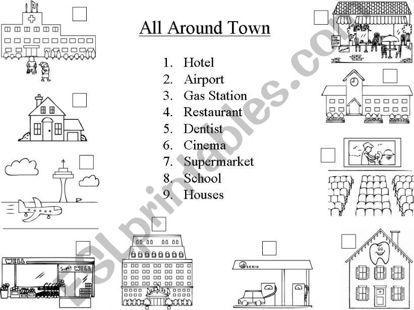 All Around Town powerpoint