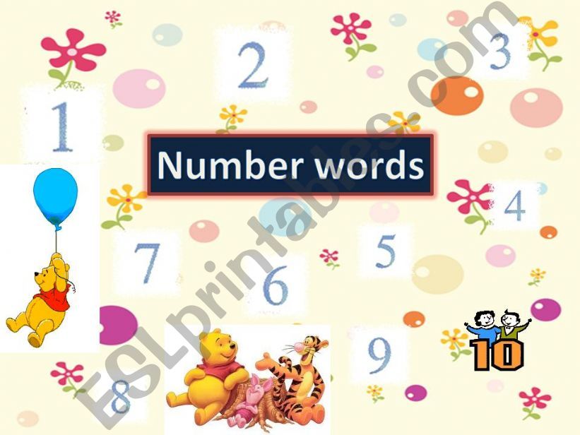 Number words powerpoint
