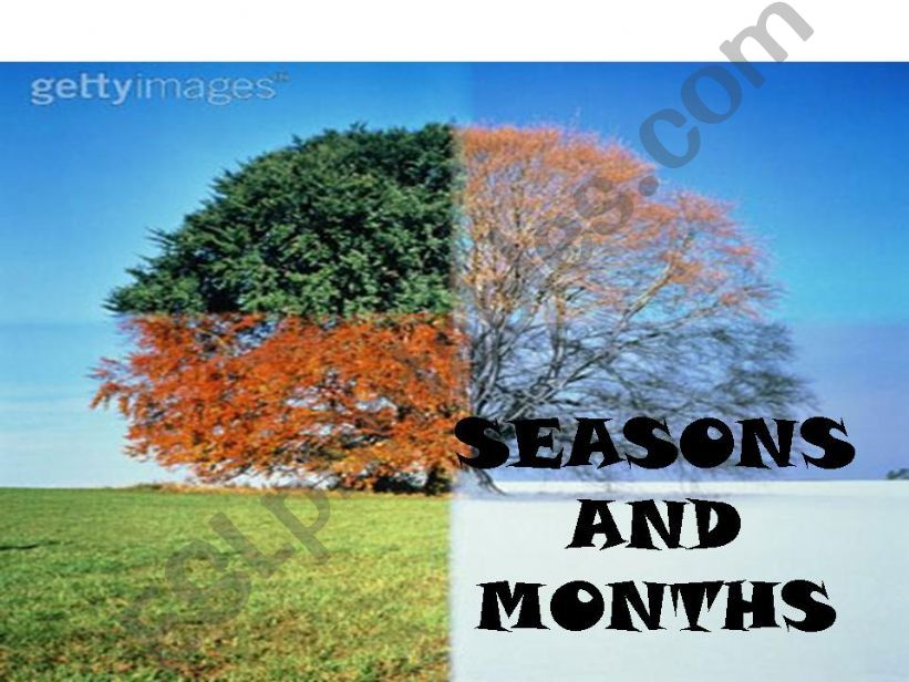 seasons, months with 2011 calendar
