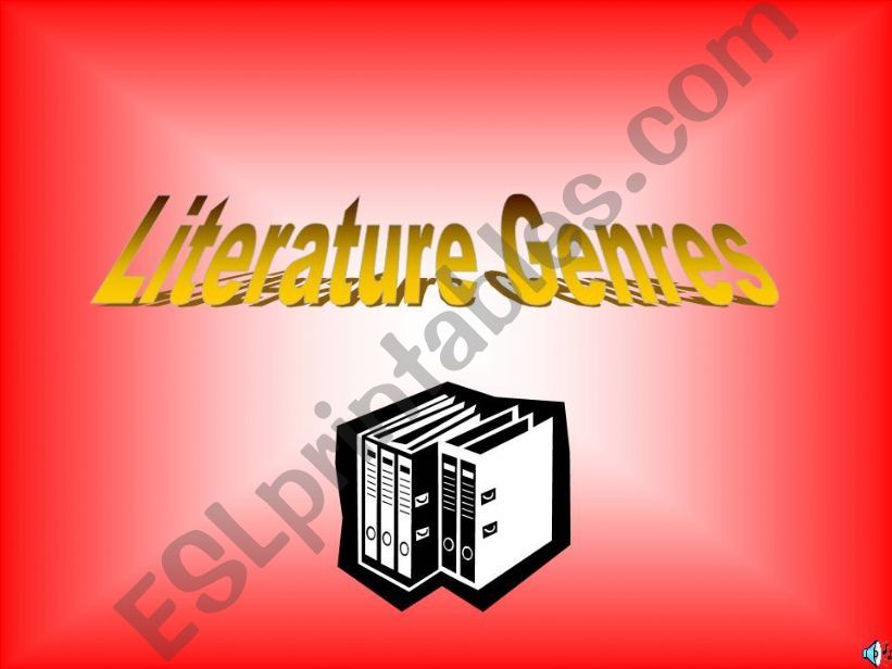 Literary genre Power Point powerpoint