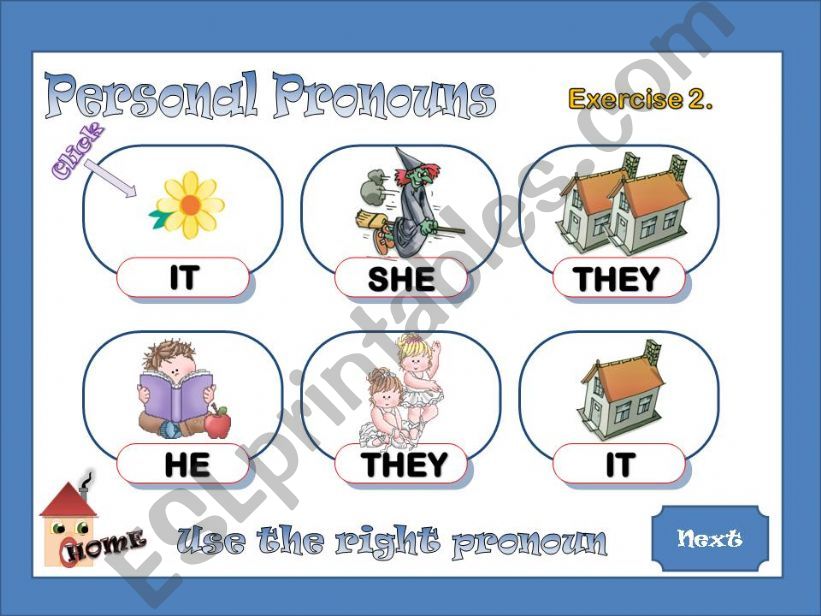 Personal Pronouns 2 / 2 powerpoint