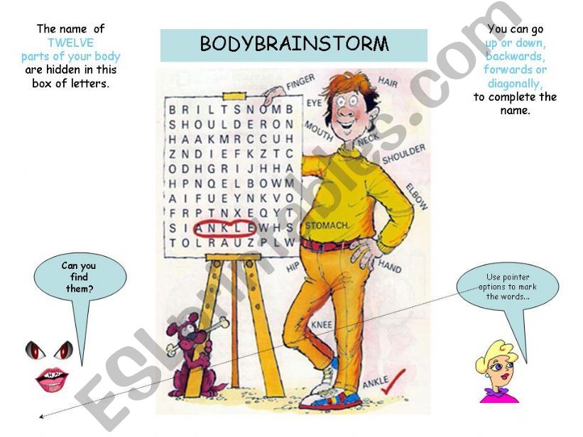 Body Brainstorm powerpoint