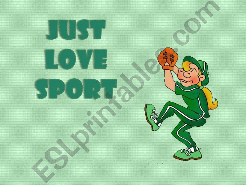 Just love sport (1/2) powerpoint