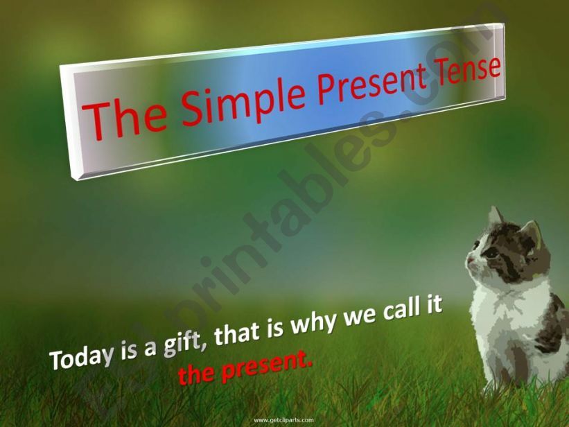 the simple present tense powerpoint