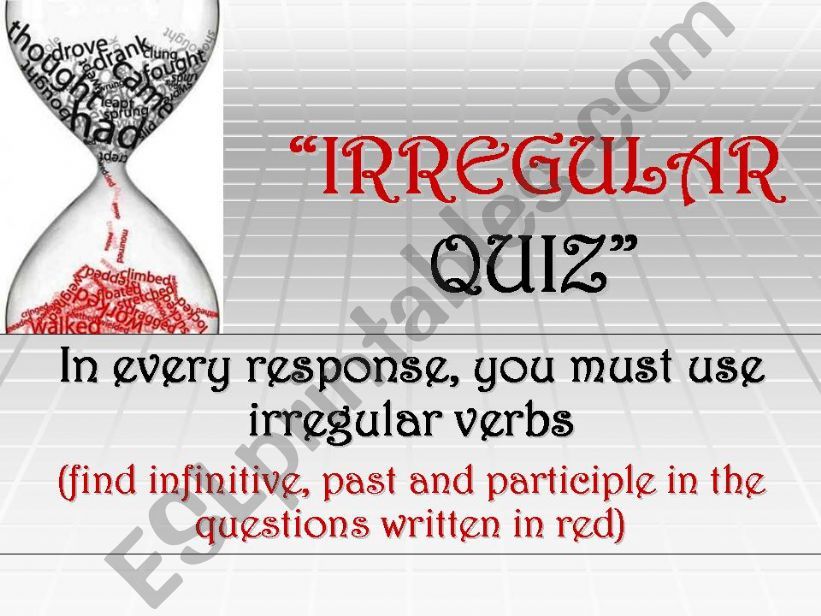 Irregular quiz powerpoint