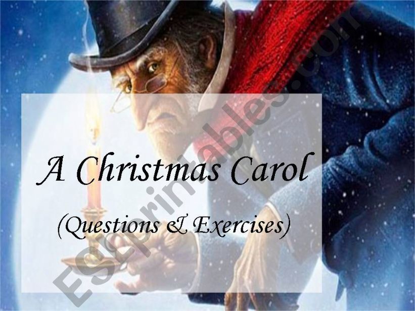 A Christmas Carol Ch1 Questions and Exercises