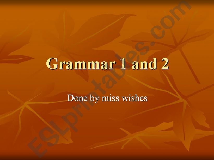 grammar powerpoint