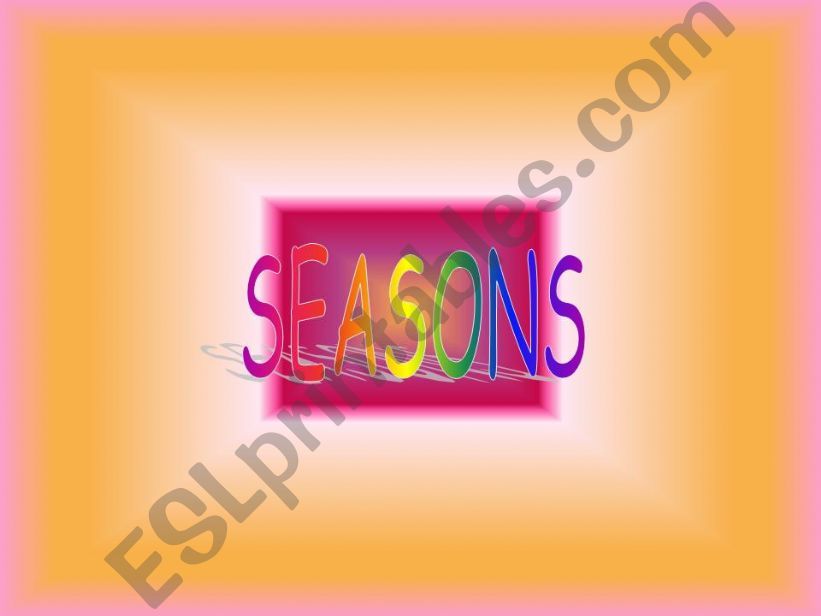 seasons and months powerpoint