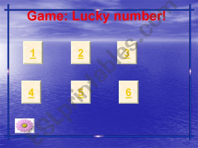 Lucky number powerpoint