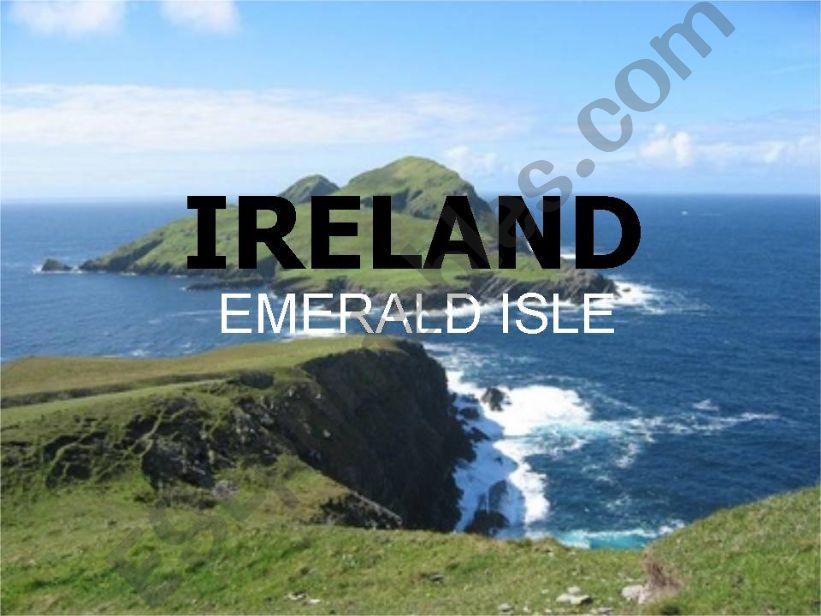 Ireland-Emerald Island powerpoint