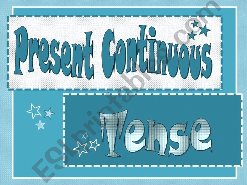 Present Continuous Tense powerpoint