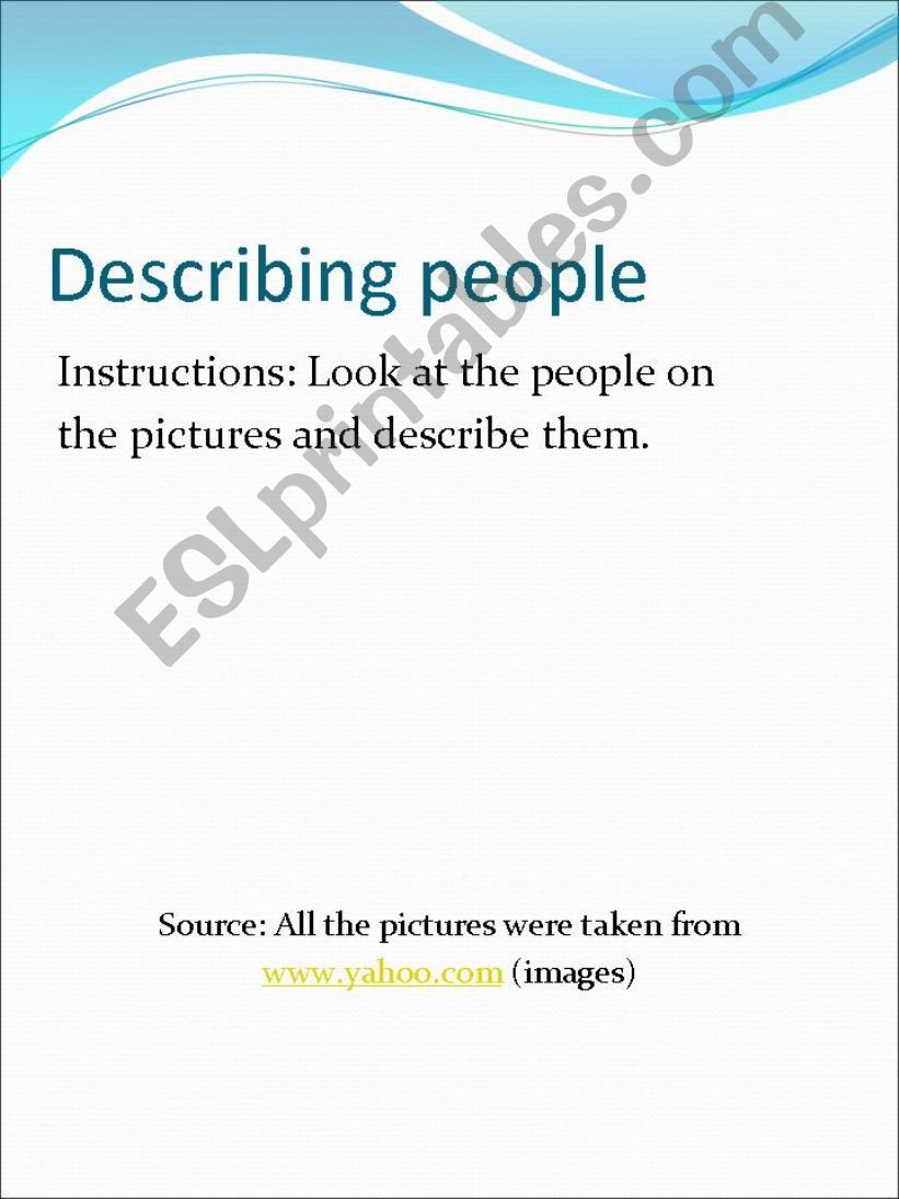 Physical description powerpoint