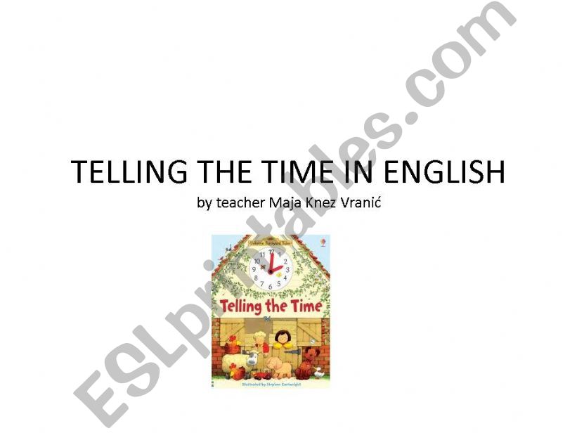 telling the time powerpoint