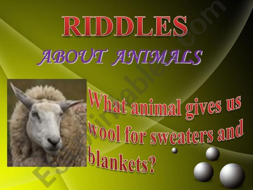 Riddles powerpoint