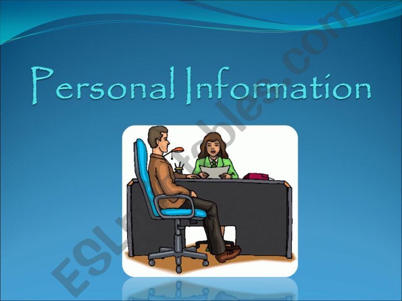 Personal Information powerpoint