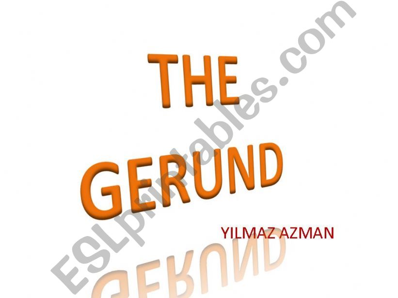 THE GERUND powerpoint