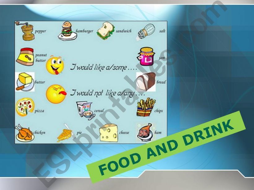 Food and Drink powerpoint