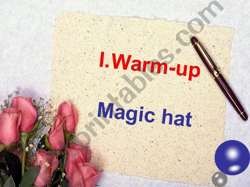 warm-up magic hat powerpoint