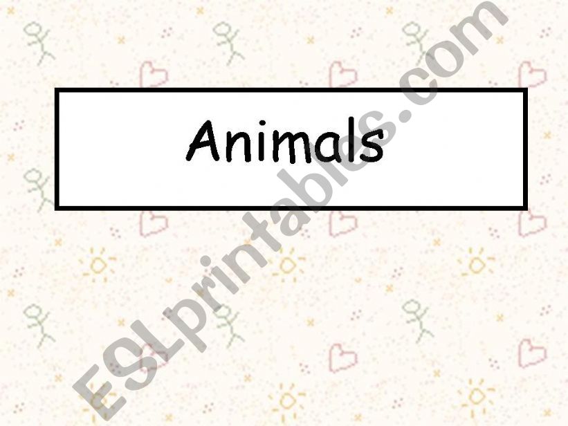 animals X-O game powerpoint