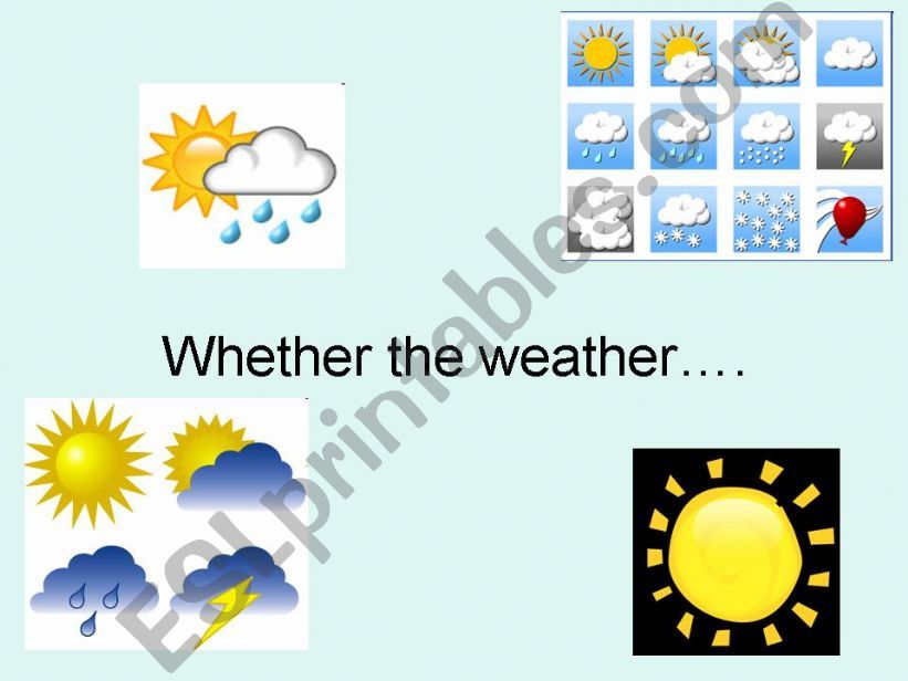 The Weather powerpoint