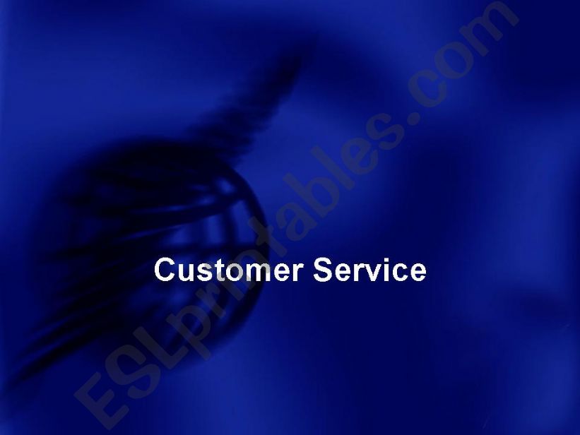 Customer Service powerpoint