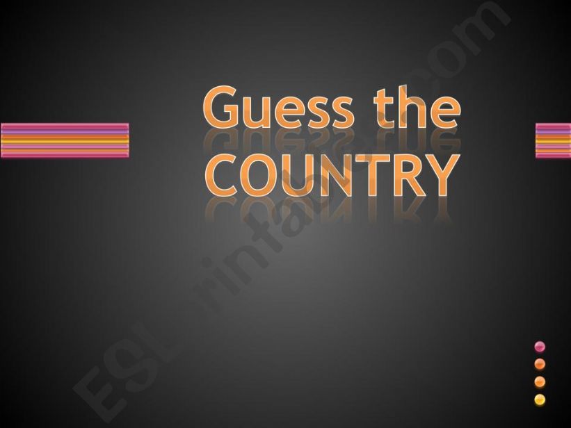 GUESS THE COUNTRY powerpoint
