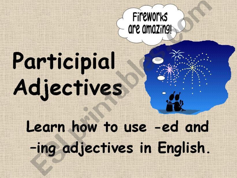 Participal Adjectives powerpoint