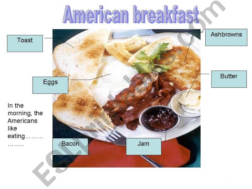 breakfast in America and in England