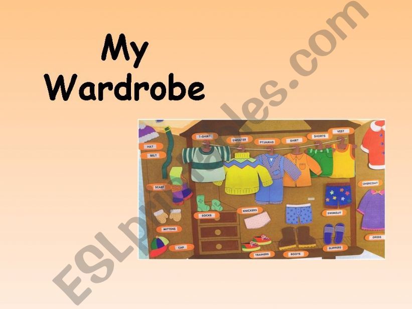 My Wardrobe powerpoint