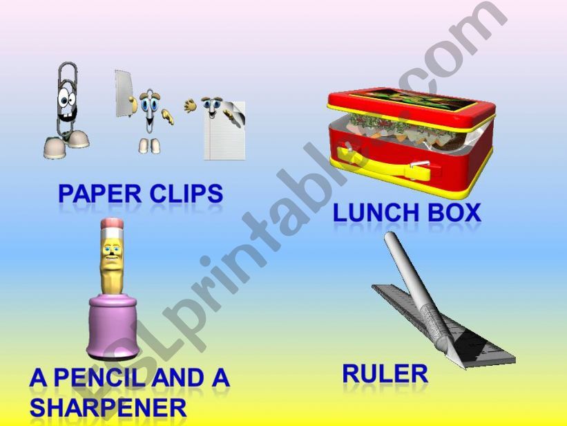 FULLY ANIMATED CLASSROOM OBJECTS  2/3