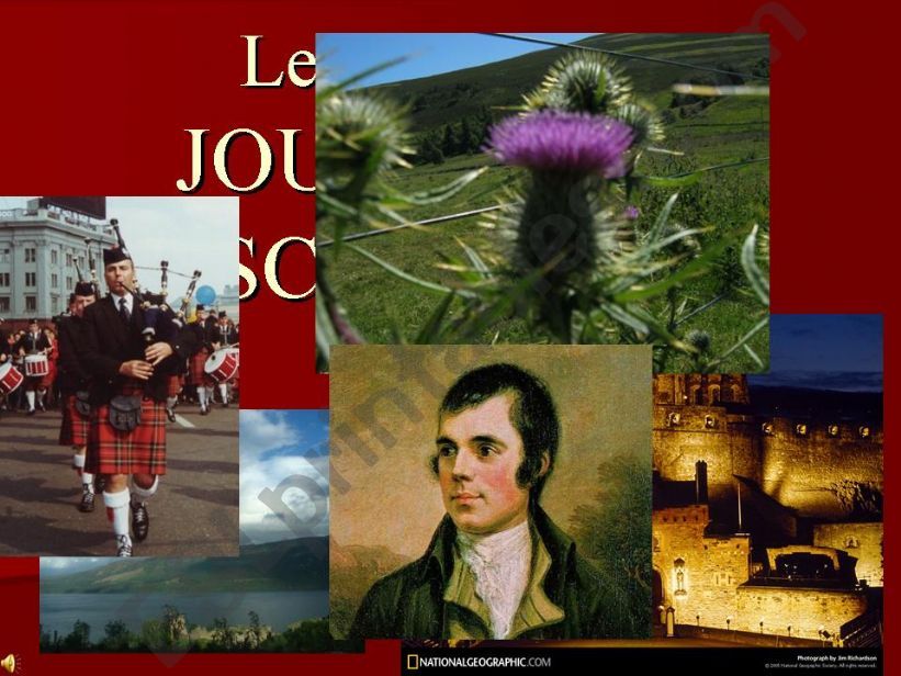 Journey to Scotland powerpoint