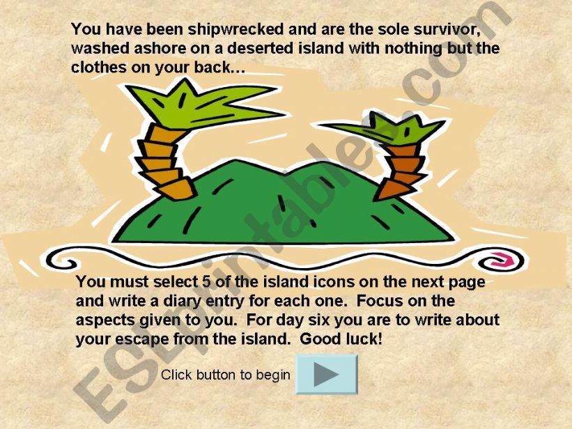 Treasure Island - Diary writing/Creative writing