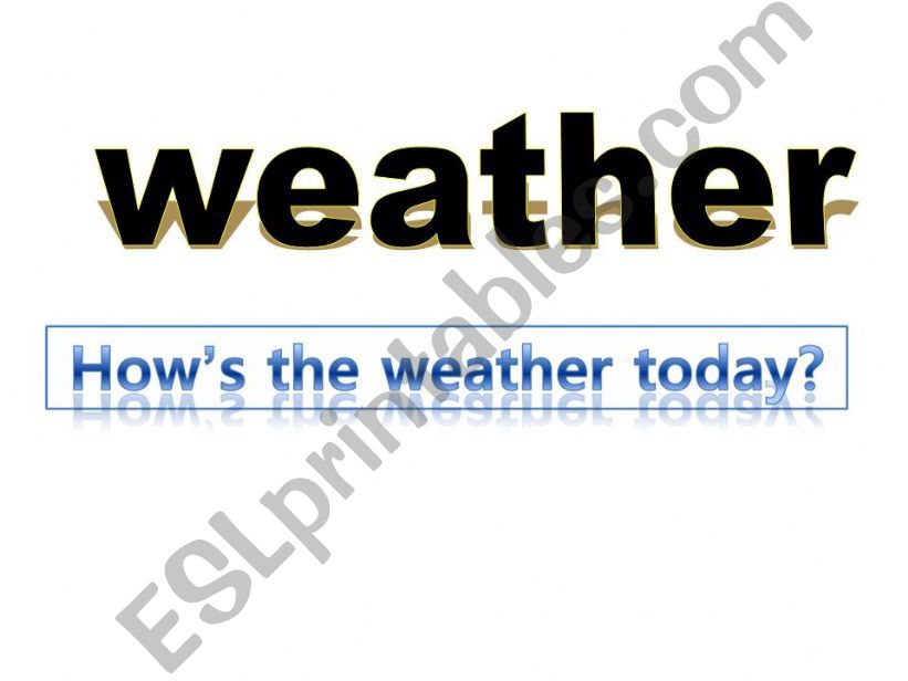 weather powerpoint