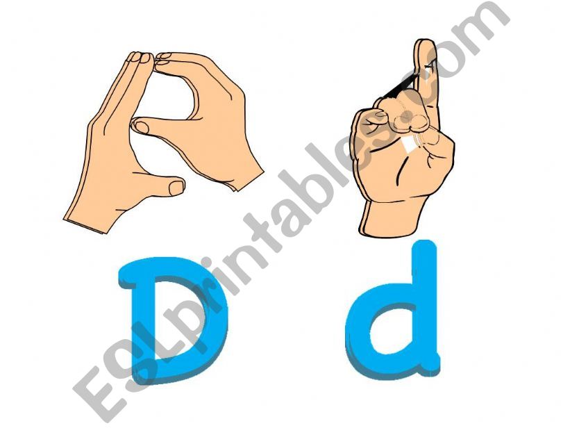 Letter D  powerpoint