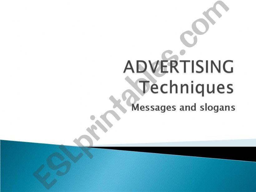 Advertising powerpoint