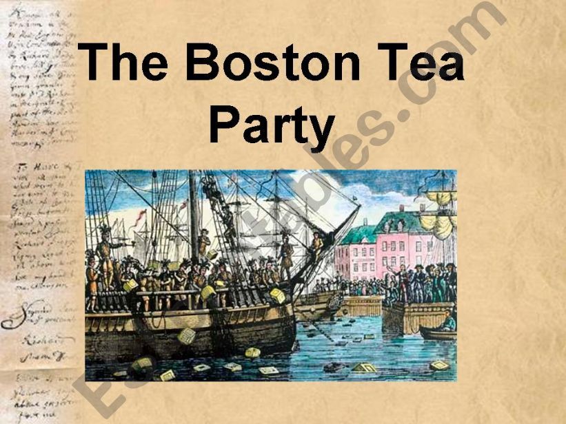 The Boston Tea Party powerpoint
