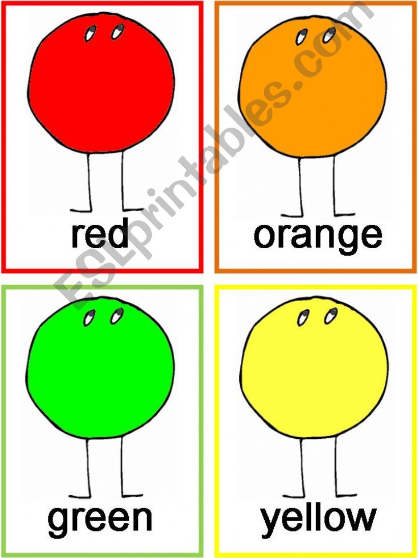 colors flash cards powerpoint
