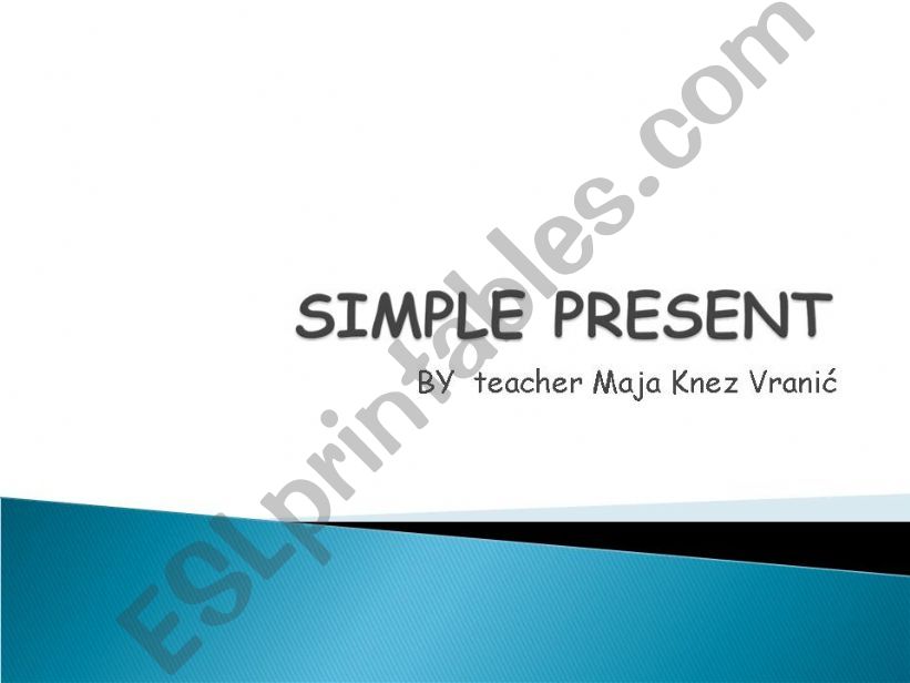 simple present powerpoint