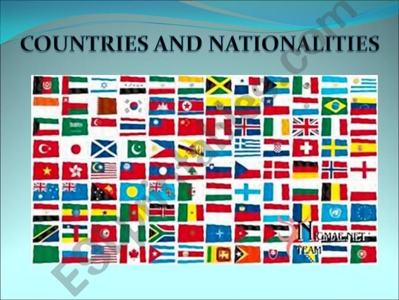 Countries and nationalities 1 powerpoint