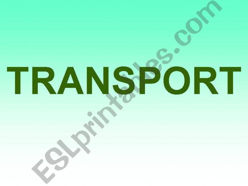 transport powerpoint