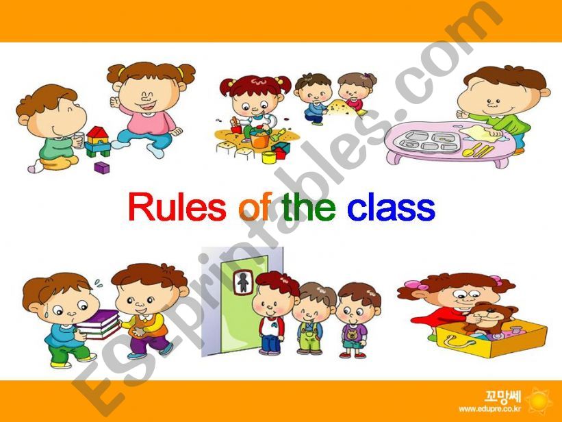 Rules of the class  powerpoint