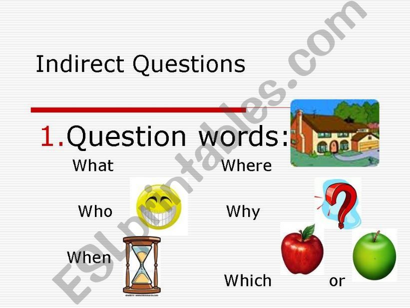 Indirect questions powerpoint
