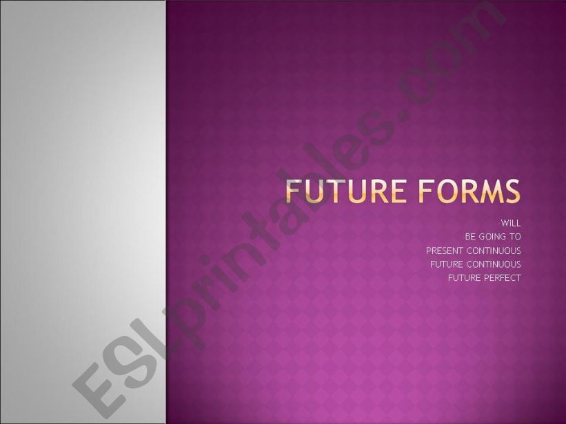 future forms powerpoint