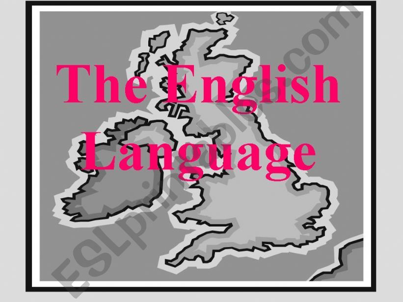 The English Language powerpoint